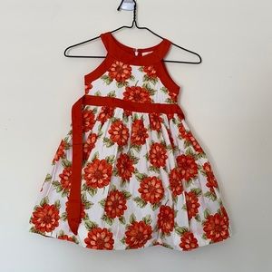 Girls Size 5 Floral Dress